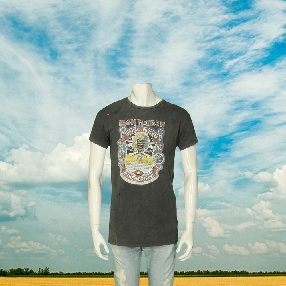 Iron Maiden The First Ten Years 2016 Tour Heavy Metal Band T Shirt Tee M
